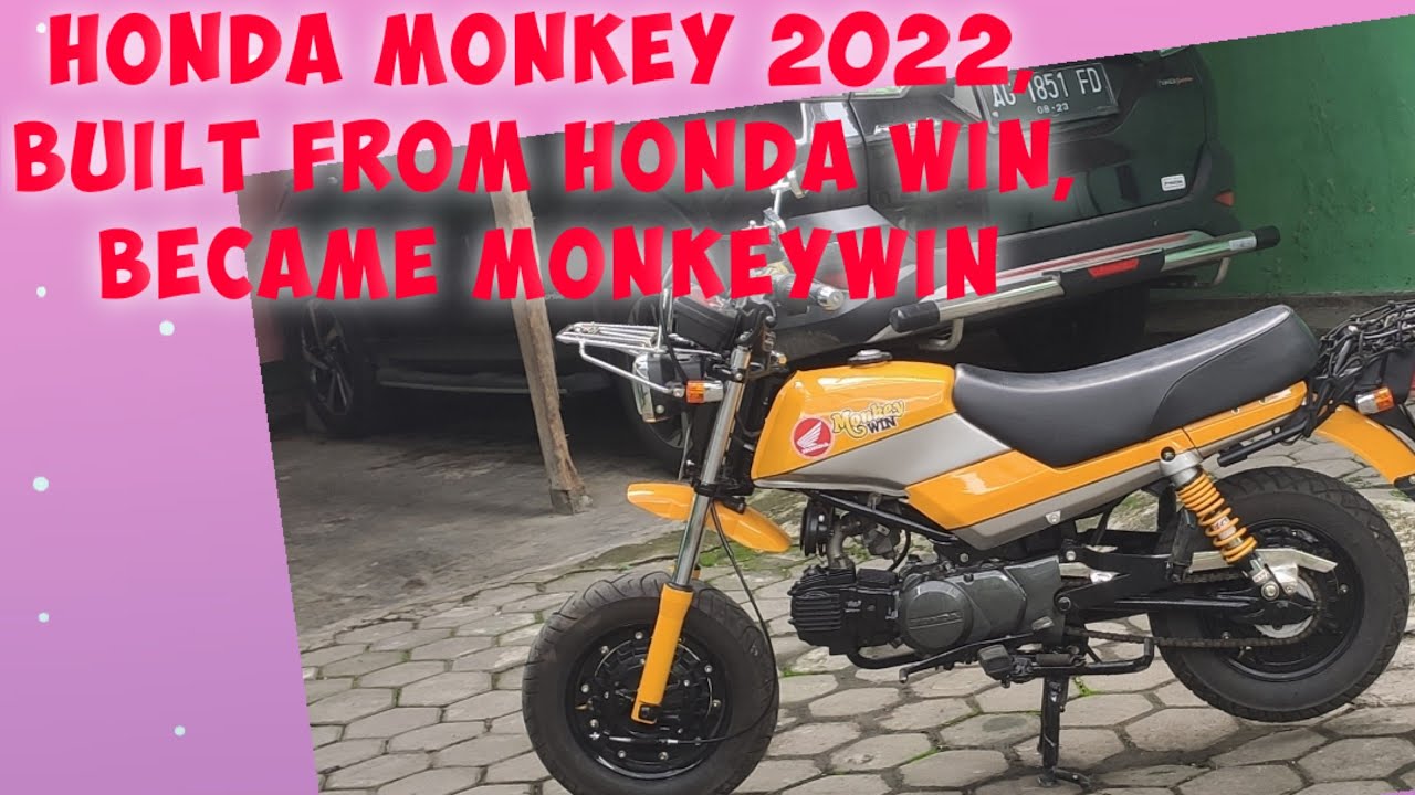 Honda Monkey 2022 custom, built from Honda Win