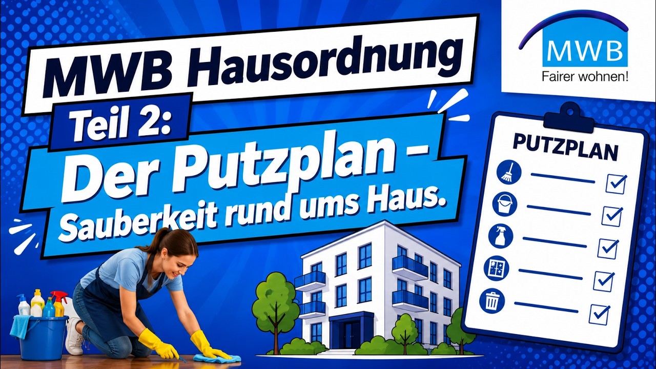 MWB Hausordnung Teil 2. I Der Putzplan I Sauberkeit rund um's Haus