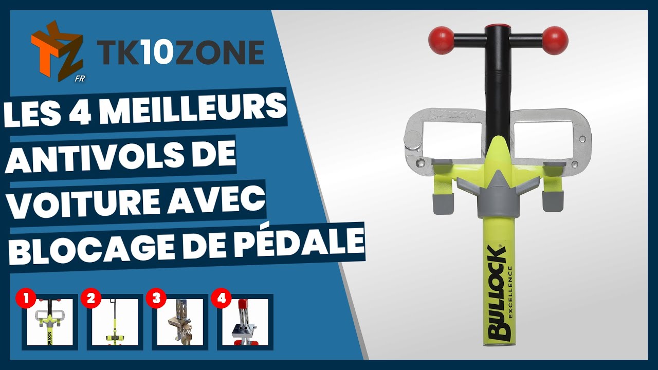 Les 4 meilleurs antivols de voiture avec blocage de pédale