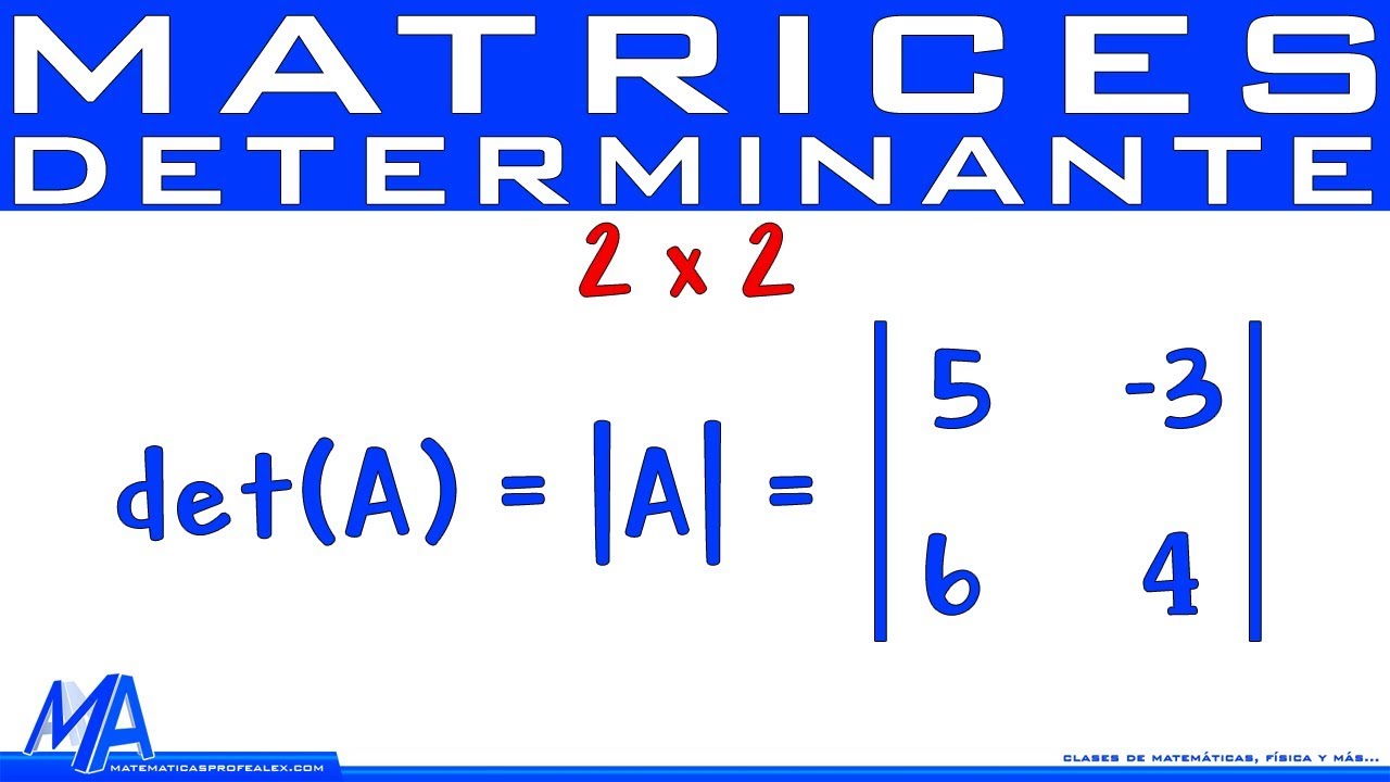 Determinante de una matriz de 2x2