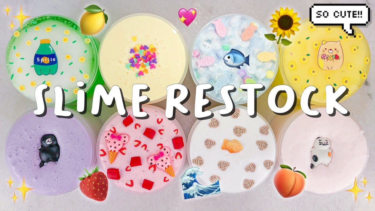 SLIME RESTOCK: SO MANY CUTE NEW SLIMES (FLOATS, CLAY FIZZES, & MORE)! Jan 10th