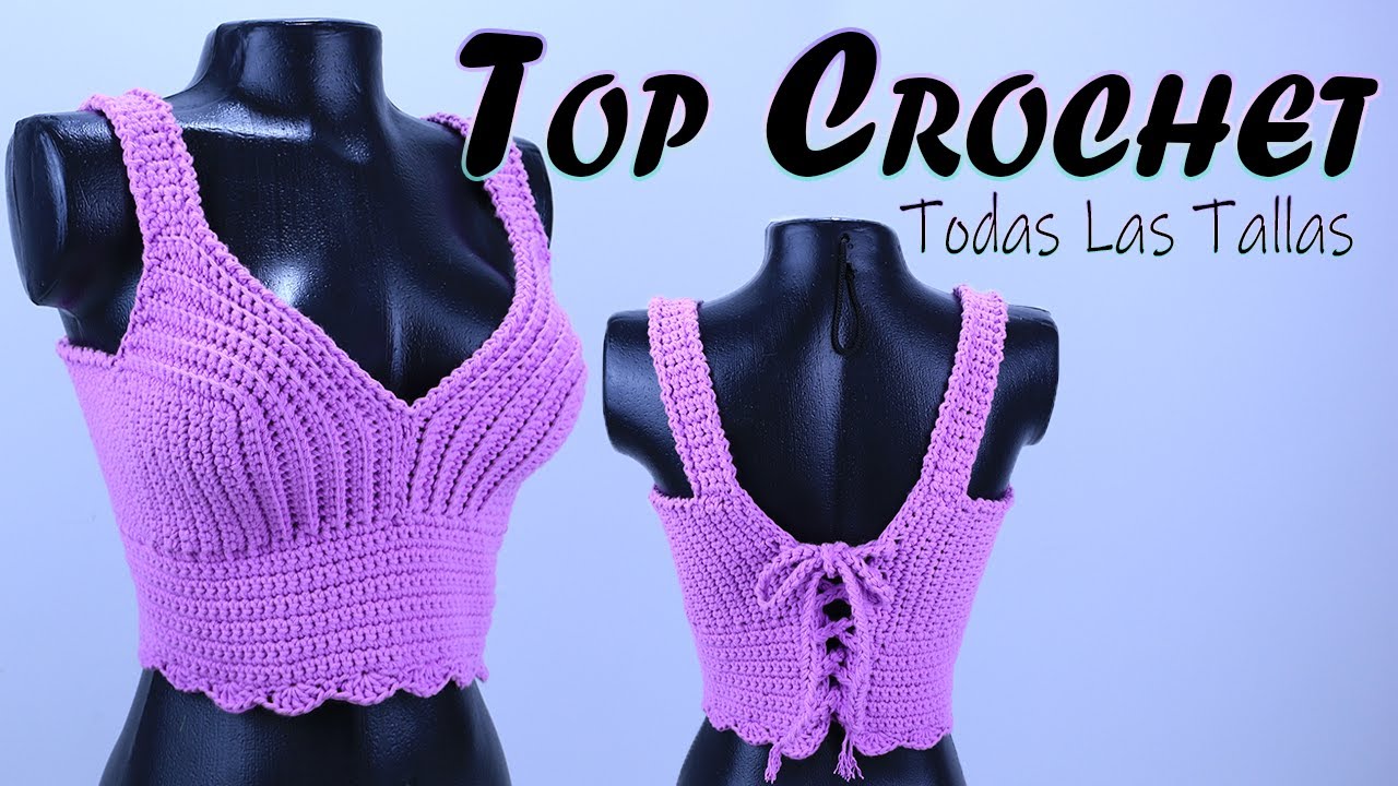 Top Crochet Paso a Paso Puntos Básicos FÁCIL de tejer🔴