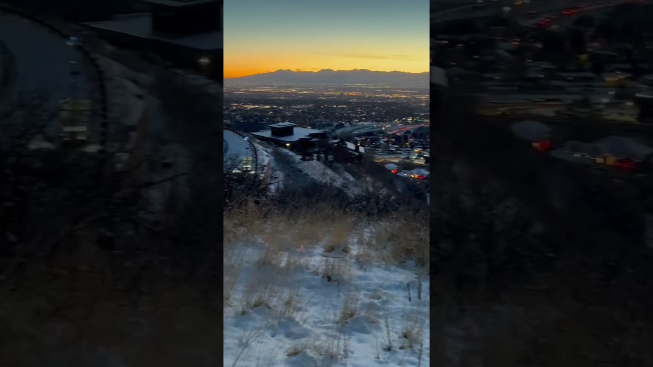 Beautiful Sunset in Salt Lake City, Utah