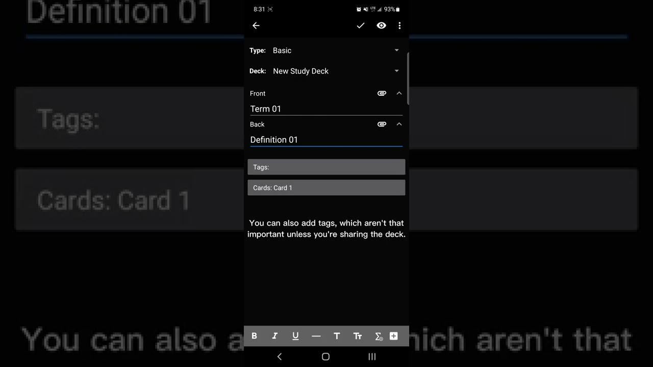 AnkiDroid Tutorial