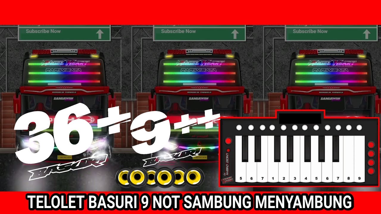Telolet Basuri 9 Not Sambung Menyambung || Pianika Basuri