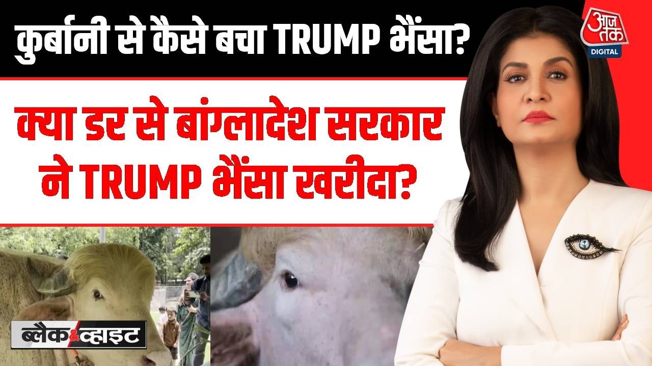 Black & White With Anjana Om Kashyap : क्या डर से बांग्लादेश सरकार ने TRUMP भैंसा खरीदा? | Kurbani
