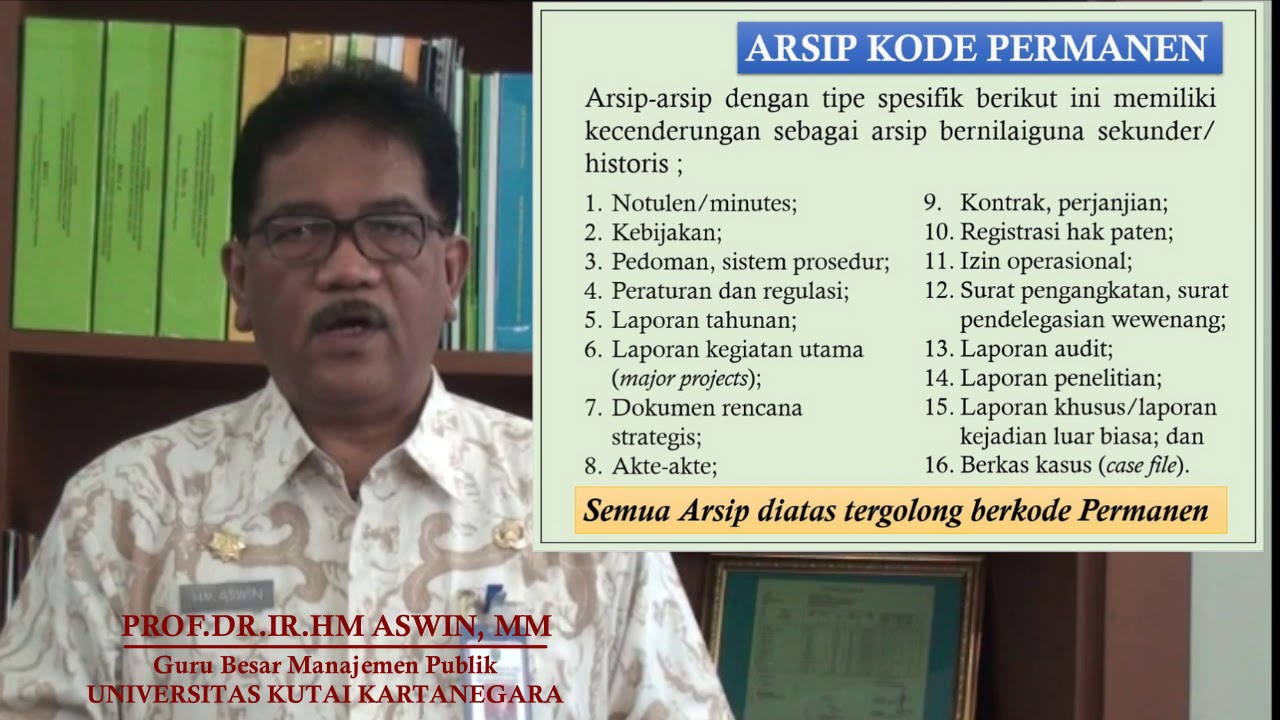 JADWAL RETENSI ARSIP ( JRA ) & KODE PERMANEN