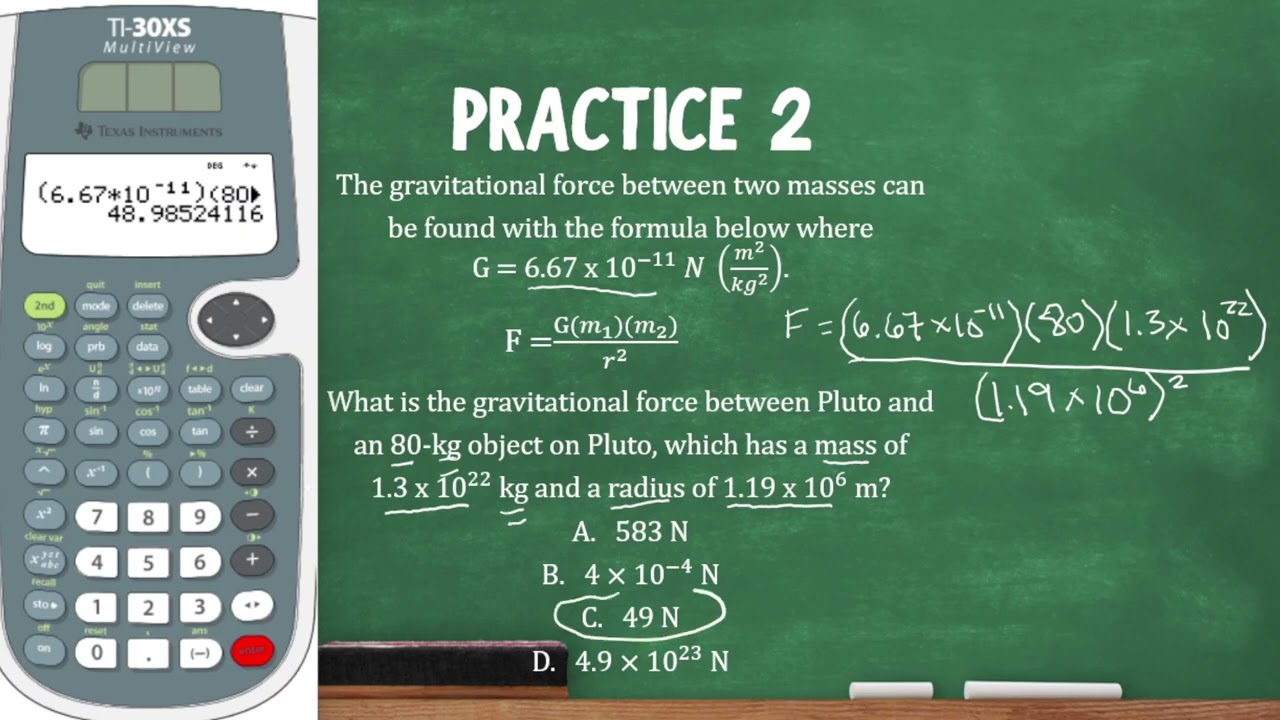 GED Science 3: Using Formulas in Science (GED test)