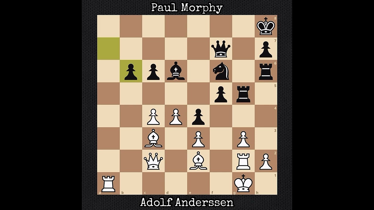 Adolf Anderssen vs Paul Morphy | Paris, France (1858)