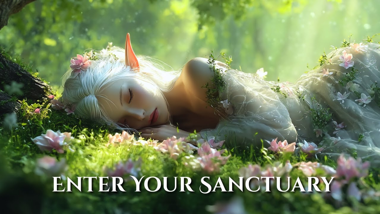 Elven Sleep Music: Enter Your Sanctuary & Fall Asleep in Minutes | Calming Harp for Deep Relaxation