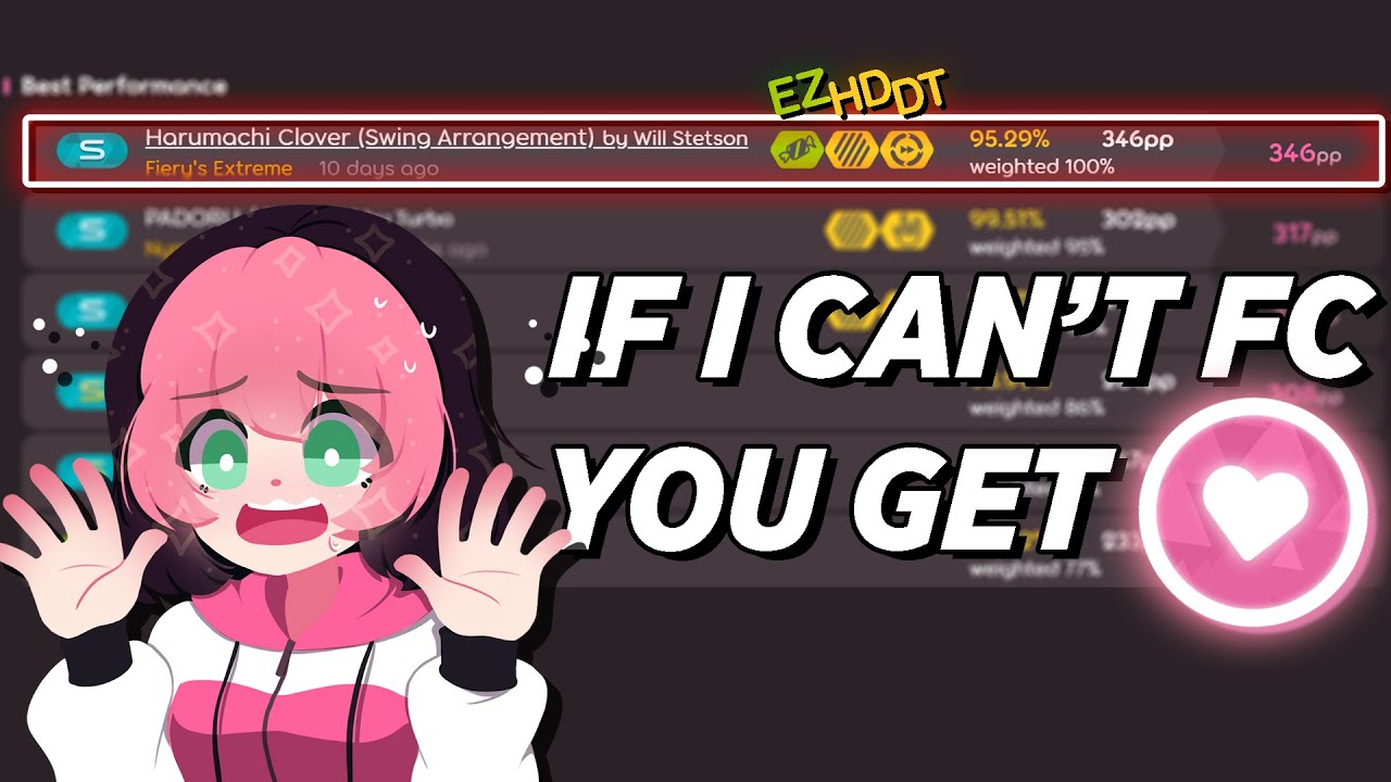 osu! but I have to FC YOUR top play
