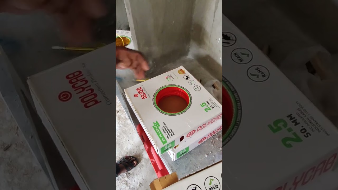 Polycab Green Wires Opening | Electrician In Tirupati 9000028951