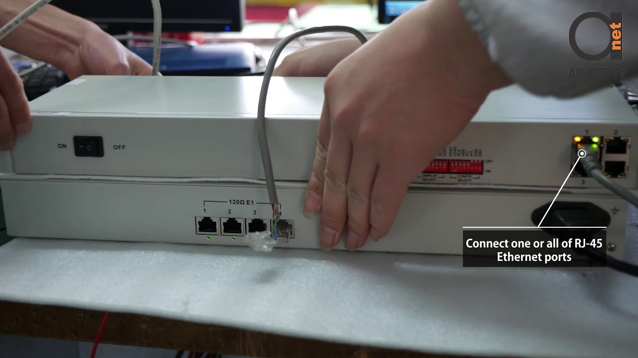 4 E1 to Ethernet converter with SNMP support
