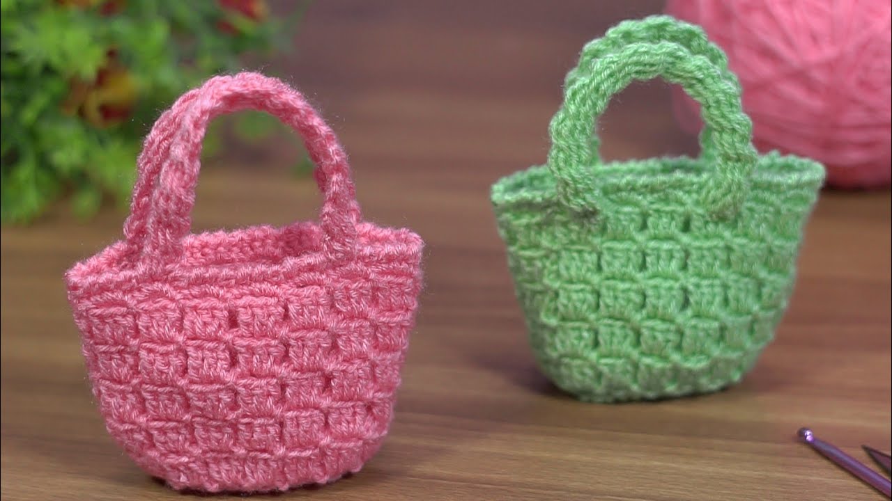 ✨️Incredible✨️Crochet very easy mini handbag 👜/bolsa de ganchillo/bolsa de crochê/örgü mini çanta
