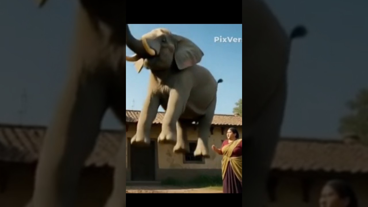 Bull Falls From Rooftop 😱 Wall Collapse | Realistic AI Accident Video