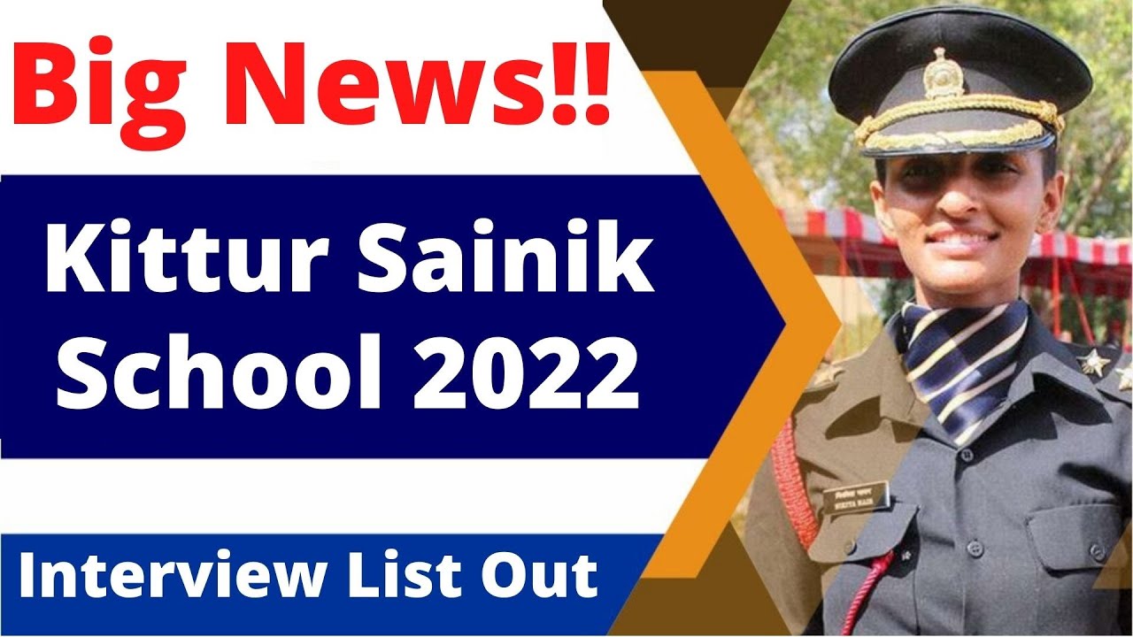 Big News!! Kittur Sainik School 2022 Interview List Out | Join Crash Course Now|Call us 8950-444-456