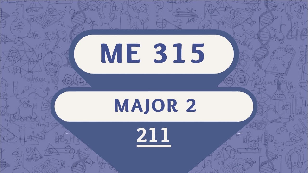 KFUPM - ME 315 - Term 211 - Major 2 | أرشفة