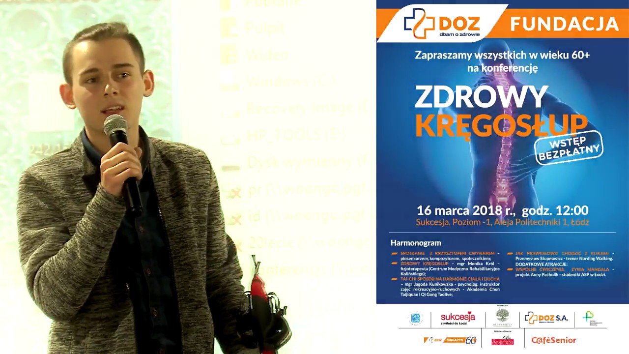 Zdrowy Kręgosłup - konferencja DOZ Fundacji dbam o zdrowie - Przemysław Stupnowicz o Nording Walking