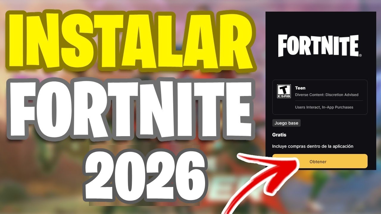 ✅COMO DESCARGAR FORTNITE EN PC EN 2026 👈 | COMO INSTALAR FORTNITE 💎