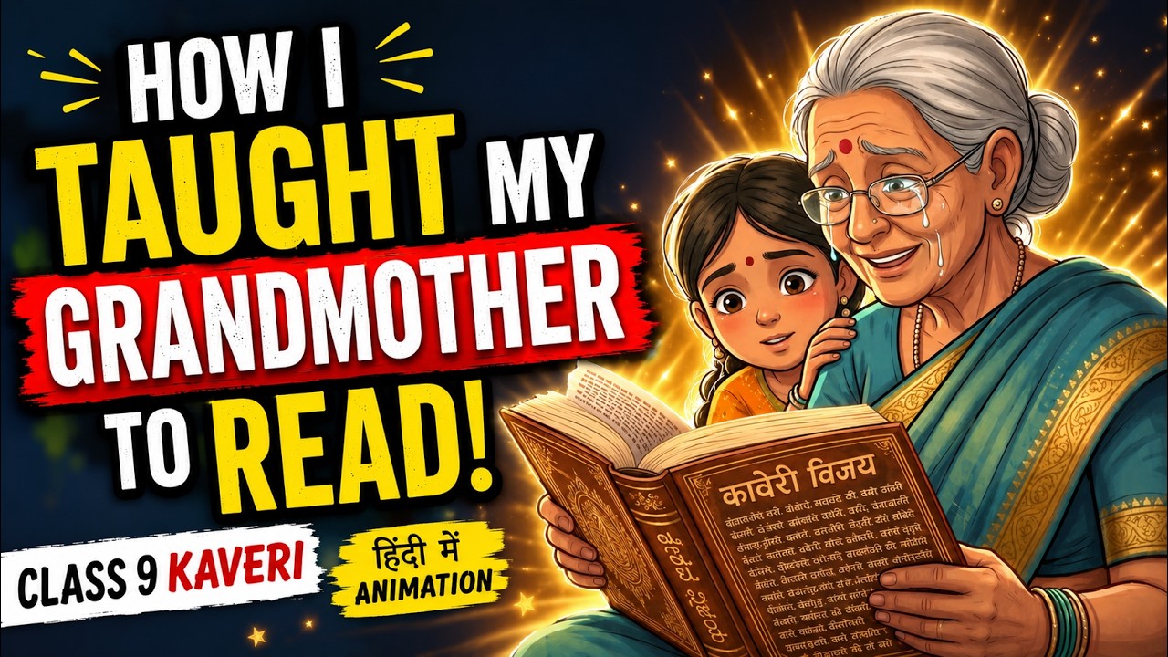 How I Taught My Grandmother to Read Class 9 | one shot | Kaveri 2026-27 | English | Animation