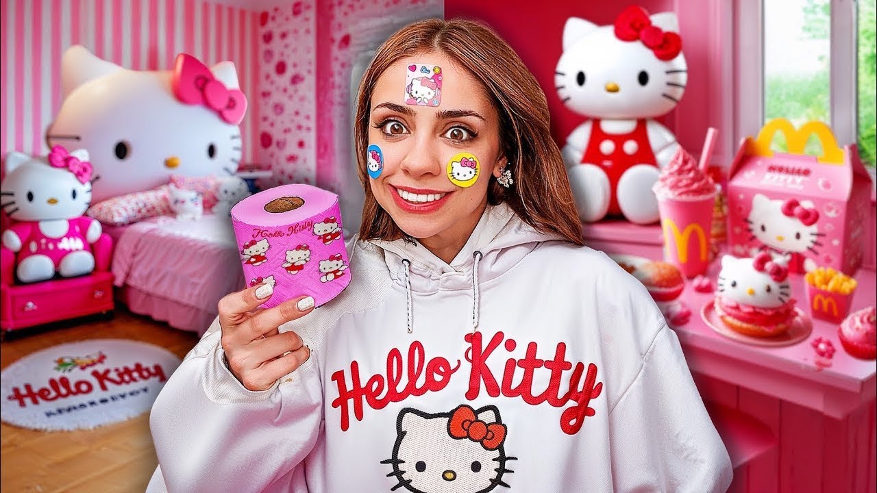 24 ORE DI HELLO KITTY😱🐱