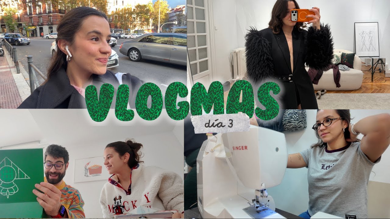VLOGMAS 3 – Voy a probarme vestidos y no me entra ni uno + empiezo clases de costura