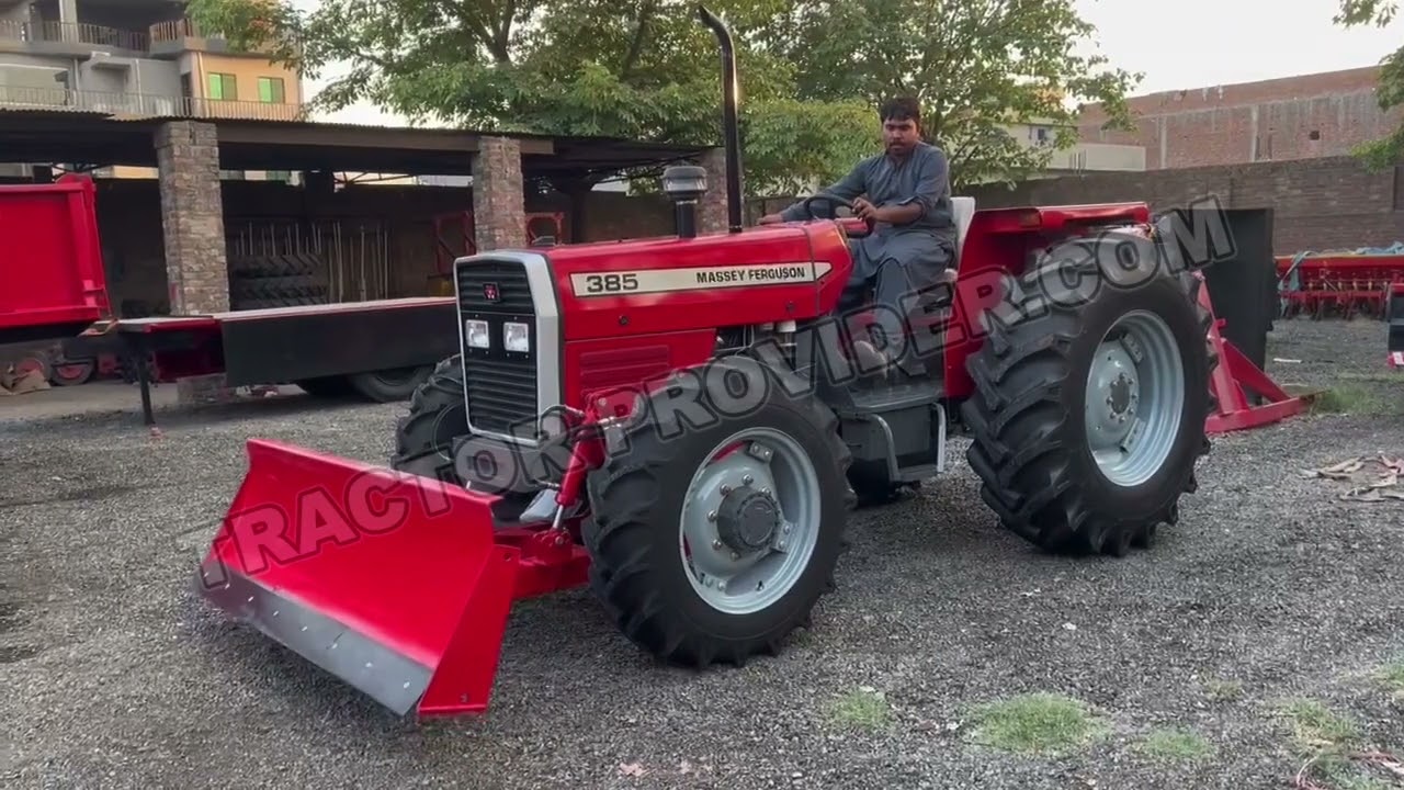 Massey Ferguson 385 4WD Tractor with Front Blade | Tractor Provider