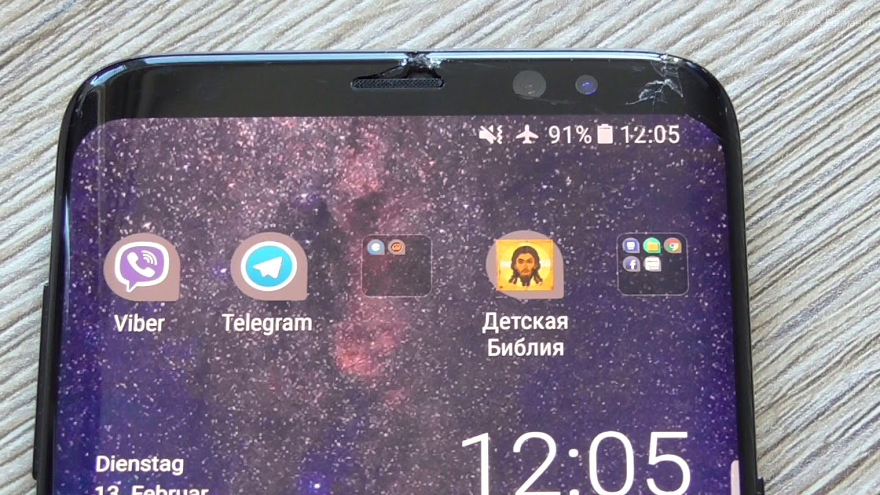 Samsung Galaxy S8 альтернативный ремонт разбитого дисплея