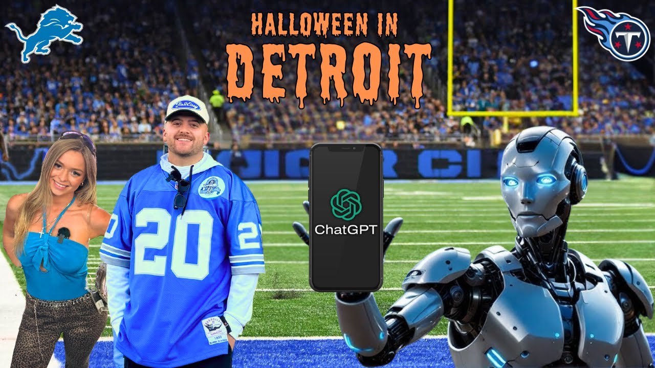LETTING AI CONTROL OUR NFL GAMEDAY EXPERIENCE IN DETROIT!!