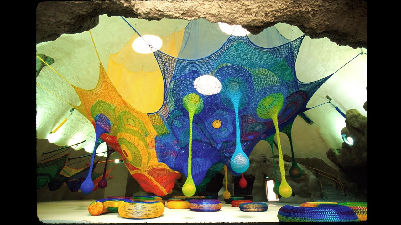 Crocheted playgrounds by artist Toshiko Horiuchi MacAdam