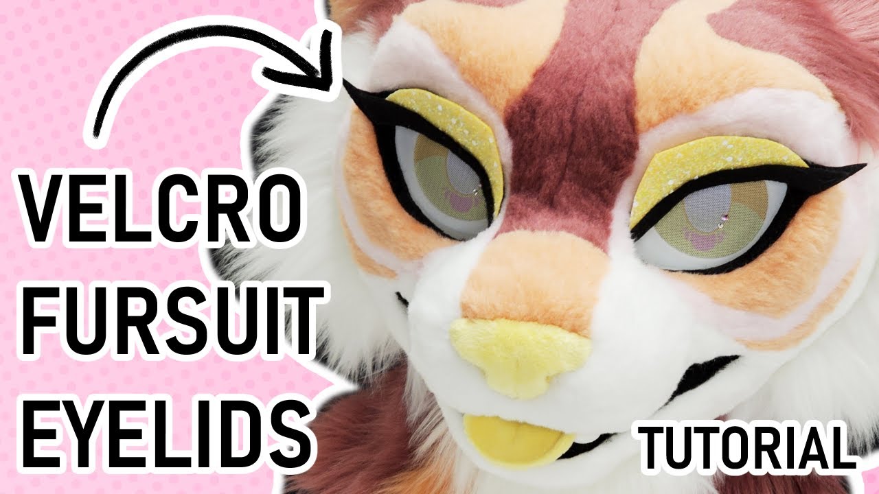 How to Make Glitter Velcro Eyelids for Fursuits
