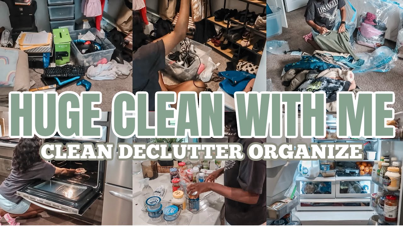 HUGE WHOLE HOUSE DECLUTTER ORGANIZE AND CLEAN WITH ME | 2025 CLEANING MOTIVATION | CLEAN WITH ME