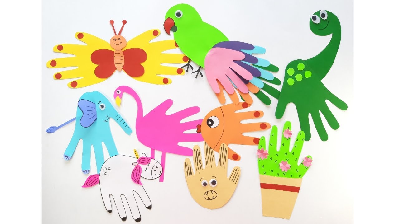 Handprint Cut out Activities for kids/Craft for kids.