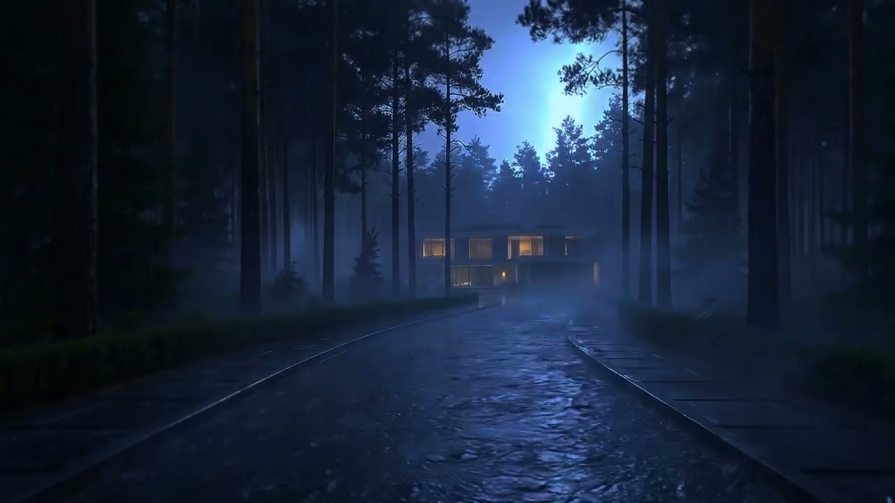 Засыпайте мгновенно под дождь, гром и ветер | Темная уютная атмосфера для лучшего сна