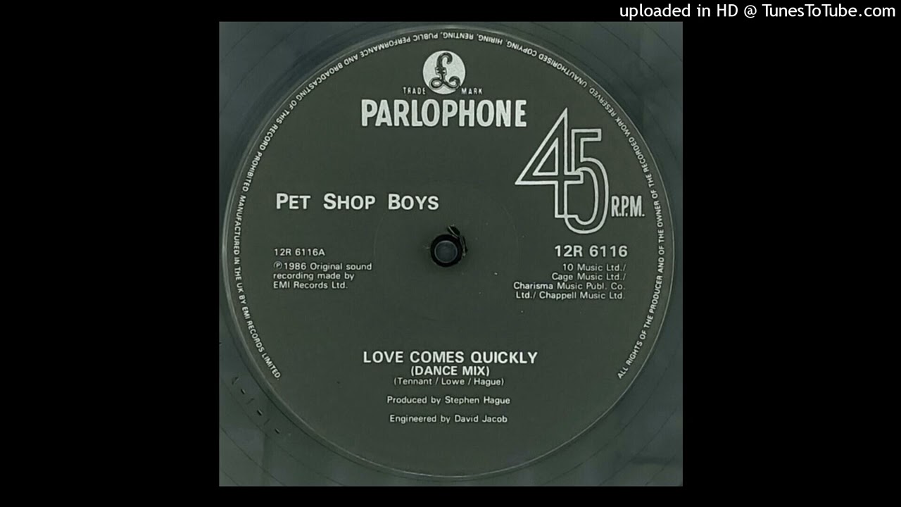 Pet Shop Boys - Love Comes Quickly (Alkalino rework)