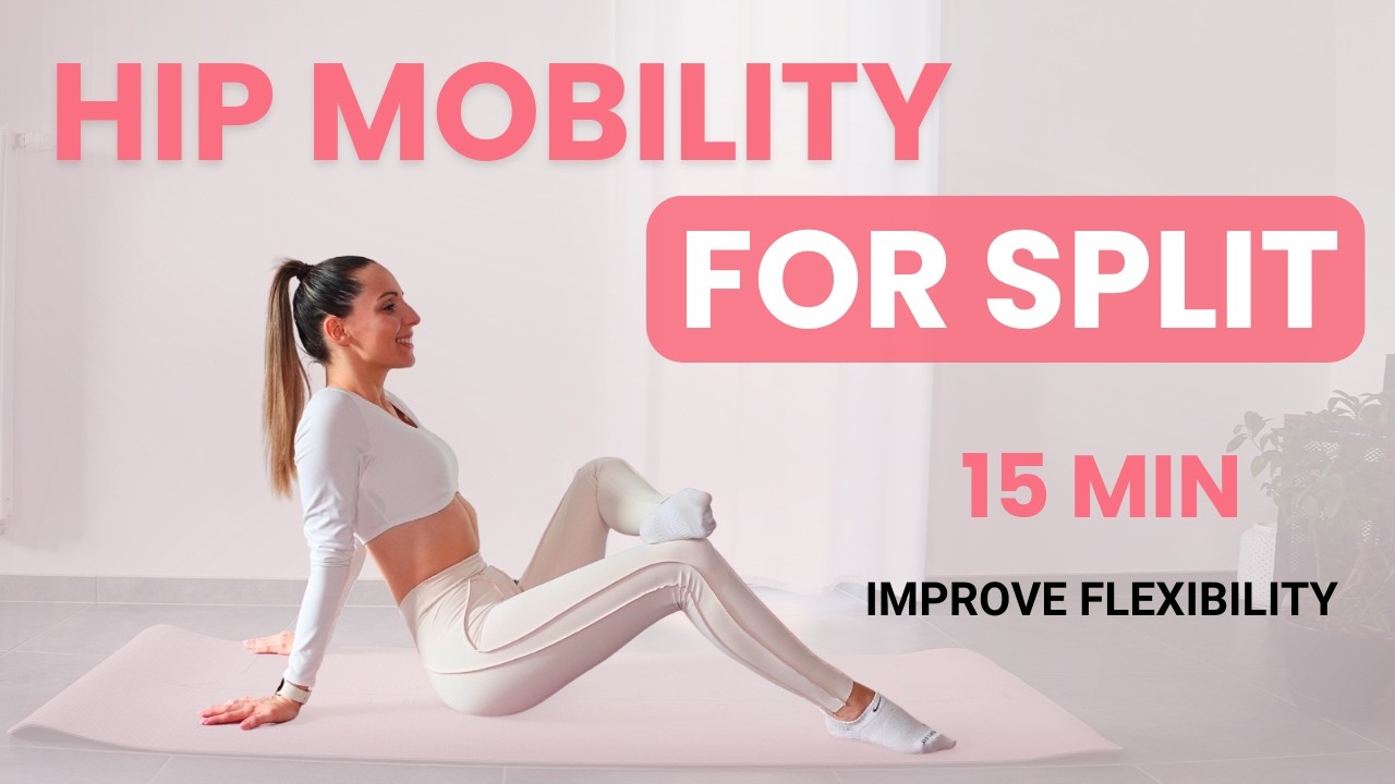 15 MIN HIP MOBILITY FOR SPLIT | Open Hips & Increase Flexibility at Home | Floor Only