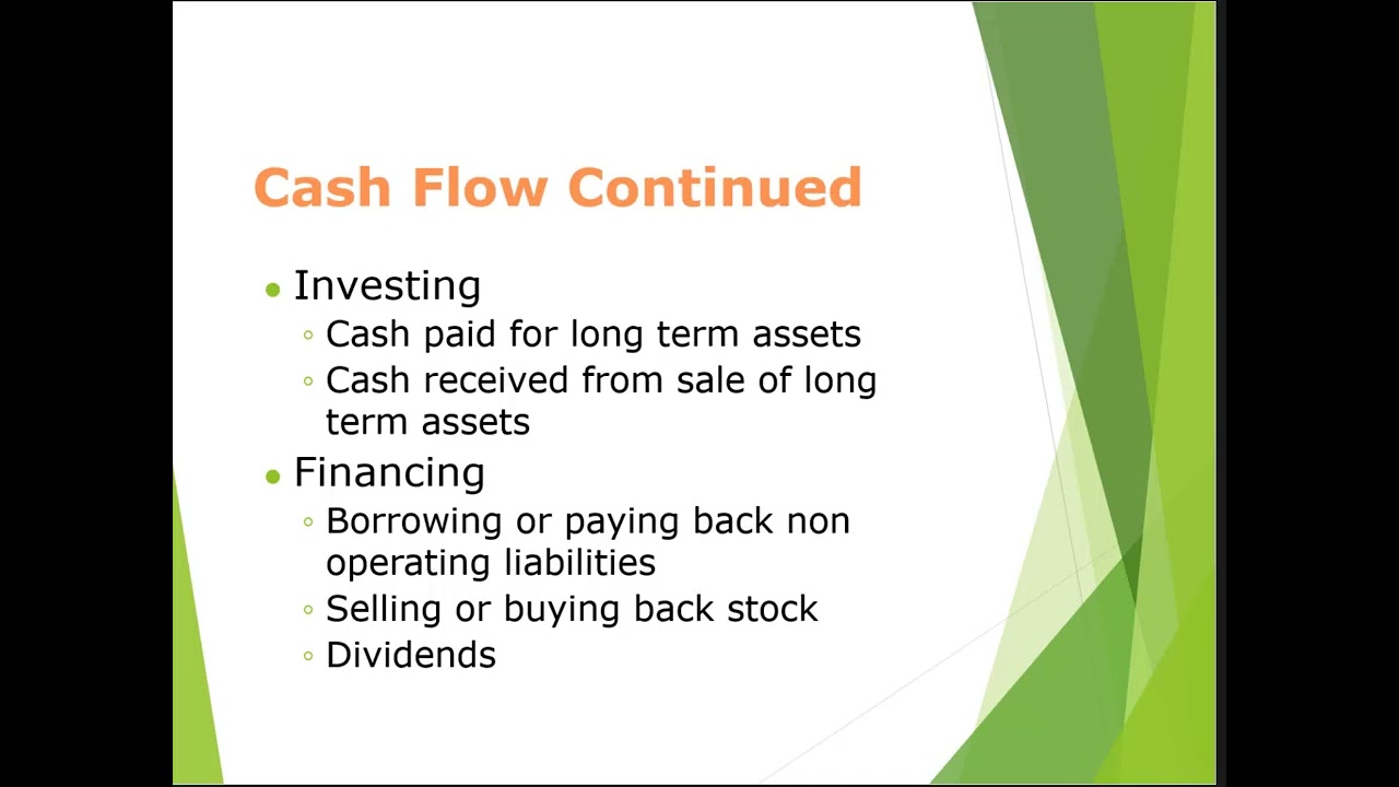 Cash Flow Explanation