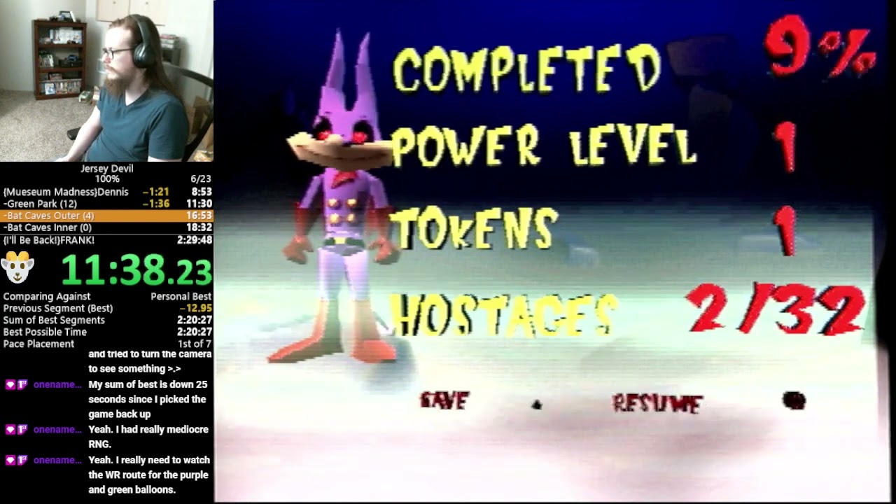 Jersey Devil - 100% speedrun - 2h20m19s