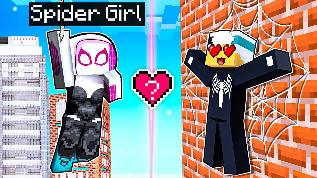 O AMOR PROIBIDO de ARANHAS no Minecraft