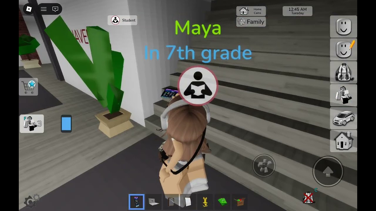 Going to high school role-play in Brookhaven 