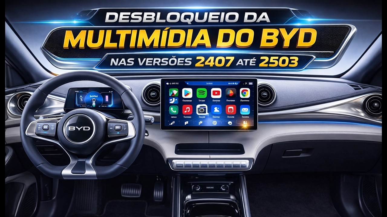 Como desbloquear a multimidia dos veículos da BYD