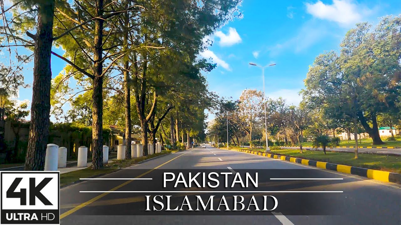 Welcome to Pakistan / Beautiful Islamabad City 2023 / 4K Drive (Captioned)Virtual Drive