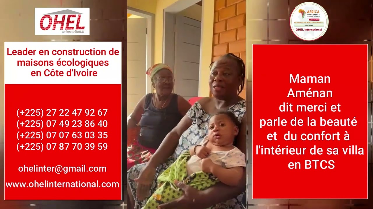 VISITE A MÉMÉ AMENAN APRÈS LA RÉCEPTION DE SA VILLA EN BTCS
