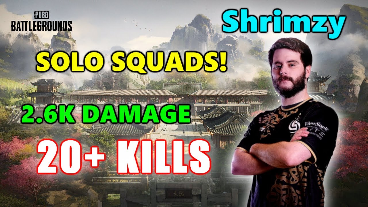 Soniqs Shrimzy - 20+ KILLS (2.6K Damage) - SOLO SQUADS! - PUBG