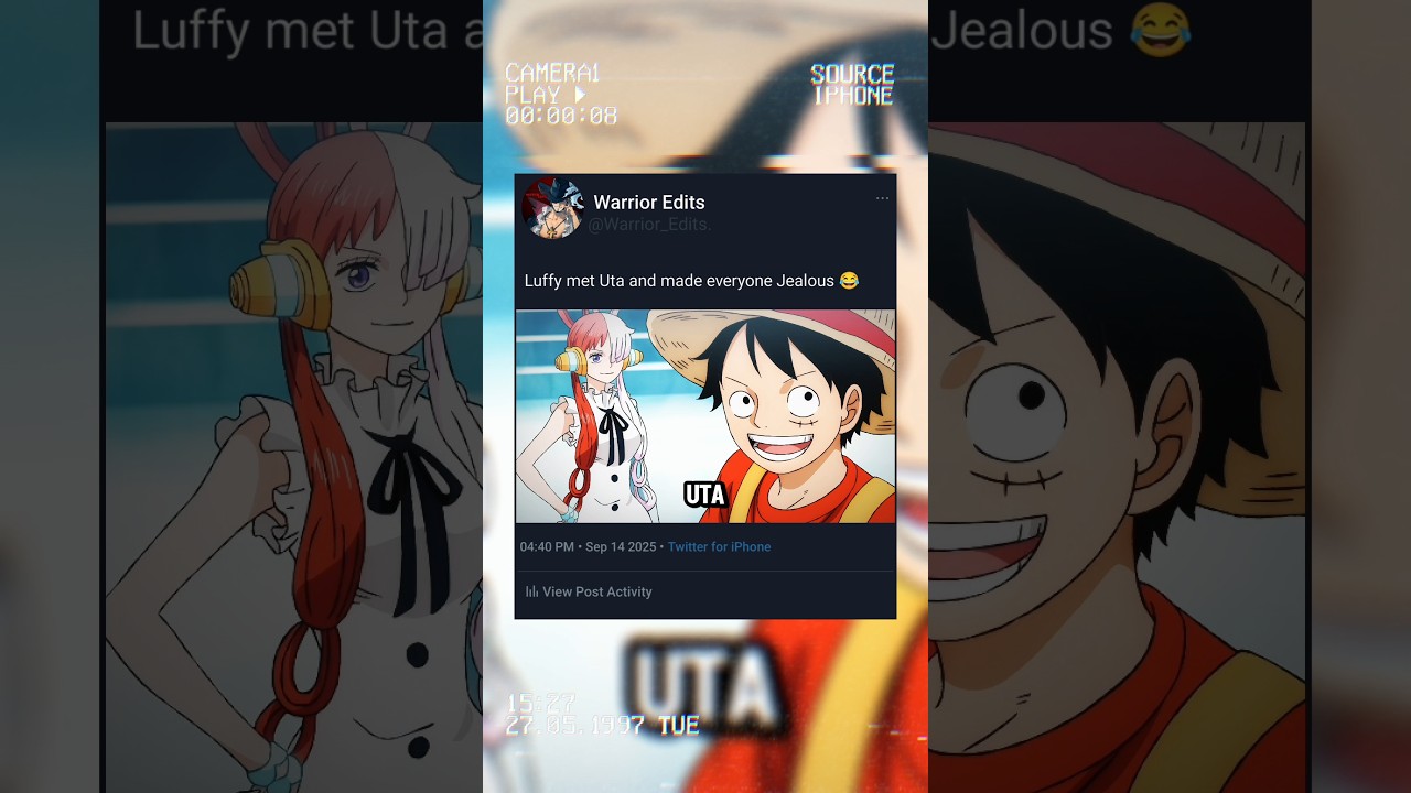 Luffy met Uta and made everyone Jealous #onepiece