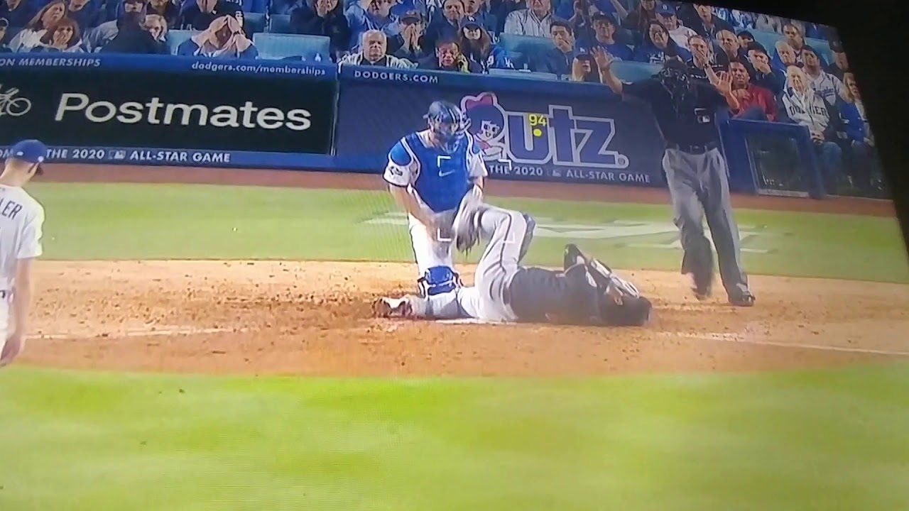 Crazy MLB Kurt Suzuki 94 MPH Fastball Ricochet to the Head!