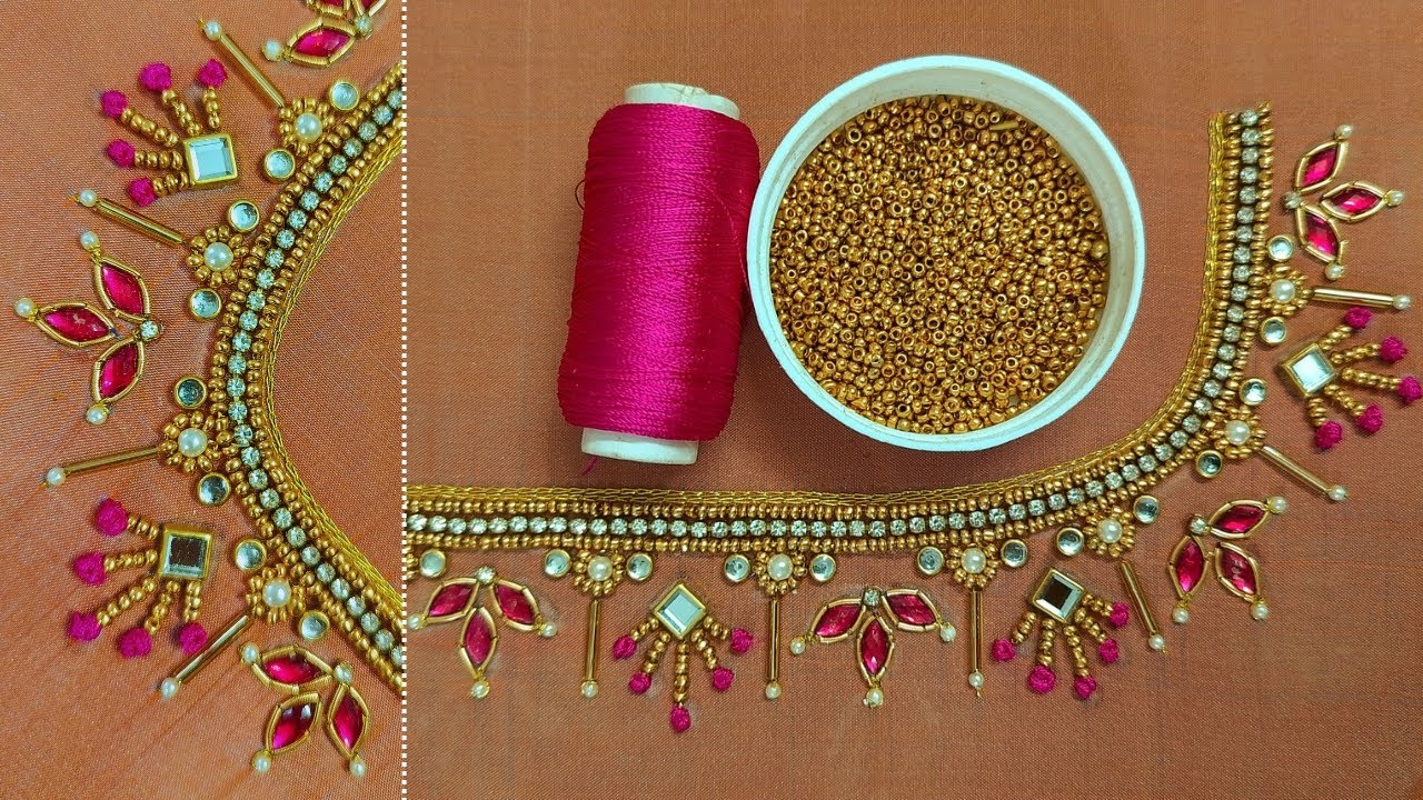 aari work | aari neck design | simple aari work blouse neck  | aari work embriodery blouse designs
