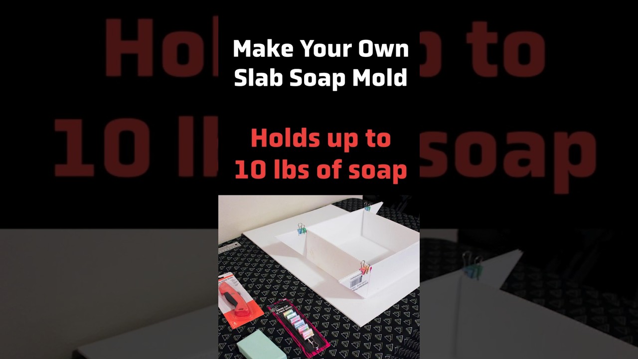 Make Your Own Soap Mold for $10  #soapmaking #soapmold #diy #makeyourown #inexpensivediy