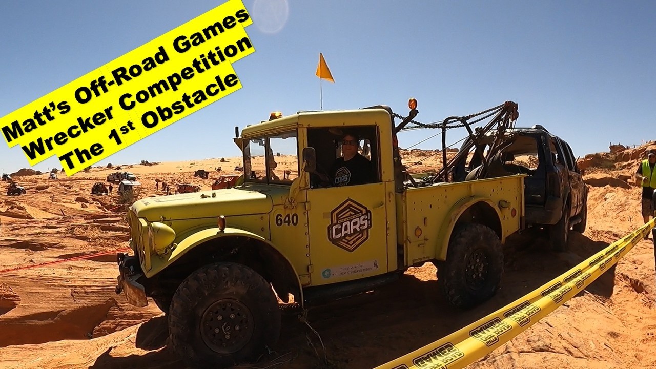 Соревнования по эвакуации автомобилей Matt's Off-Road Games 2026: первое препятствие.