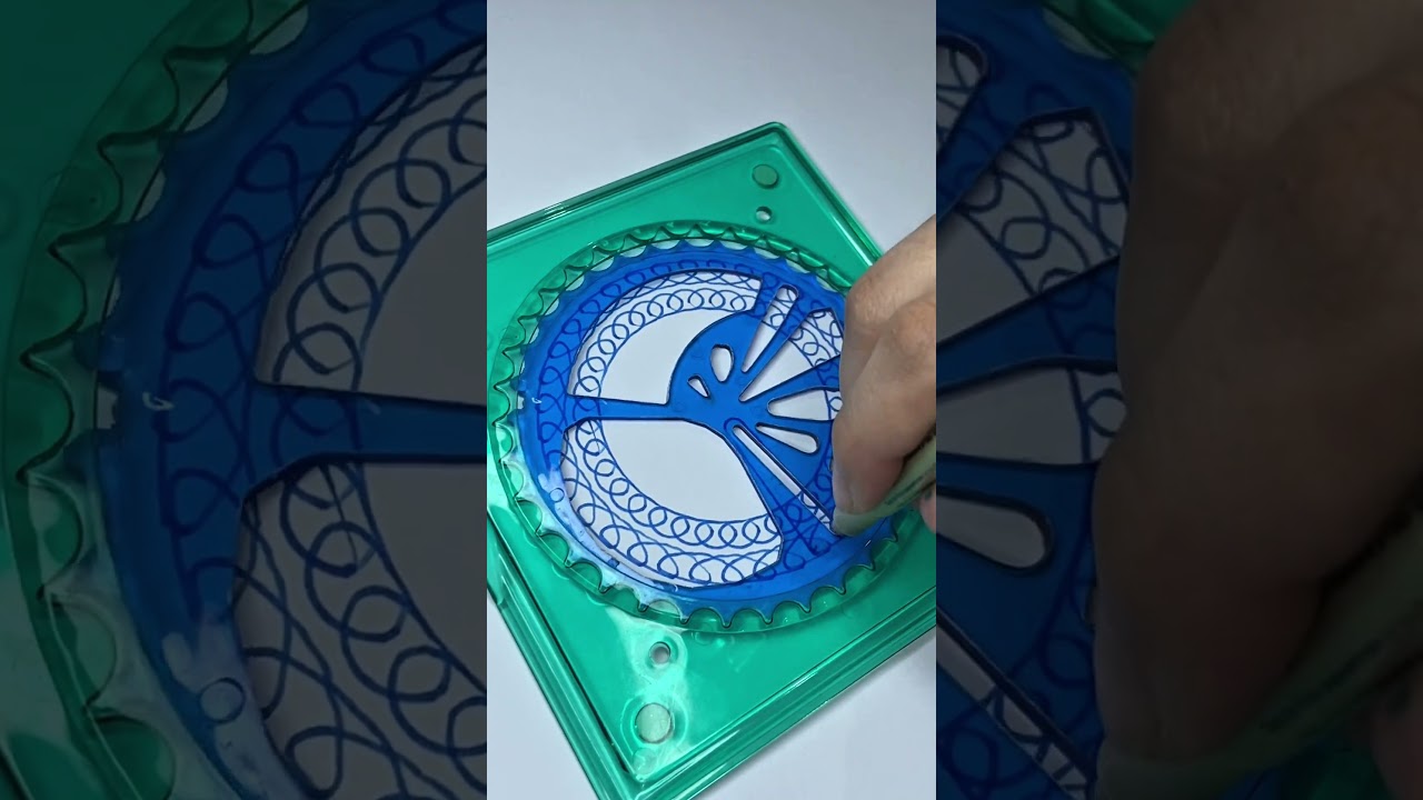 Beautiful ASMR Spirograph Patterns! #art #shorts #satisfying #spirograph #asmr #trending #relaxing
